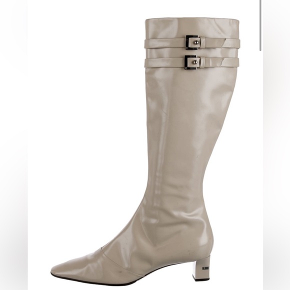 Louis Vuitton Shoes - Louis Vuitton Cream Heeled Boots
